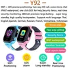 Y92 Kids Smart Watch 방지 스마트 워치 SOS 통화 위치 추적기 어린이 안전 스마트 브레이슬릿 iPhone Android 용 Smart Bracelet