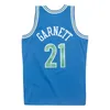 21 Kevin Garnett Timberwolve Basketballtrikot Minnesotas Anthony Edwards Sixer 3 Allen Iverson 6 Julius Erving Throwback Schwarz Weiß Größe S-XXL