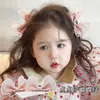 Hair Accessories Children's Korean Stereoscopic Foreign Style Bow Hairpin Girl Polka Dot Snow Veil Playful