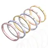 Bracciale rigido in oro 18 carati elettrolitico di alta qualità Bracciale rigido in acciaio inossidabile 316L Bracciale stilista per donna238r