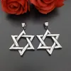 Naszyjniki wiszące gwiazdę David Izrael łańcuch Naszyjnik Kobiety ze stali nierdzewnej Judaica srebrny kolor żydowsko -men biżuterii 239D