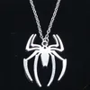 Chokers Fashion Necklace 38x29mm spider halloween Pendants Short Long Women Men Colar Gift Jewelry Choker 231013