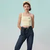 Women's Tanks Outfit Exposed Waist Outer Wear Base Shirt South Korea Sexy Slim-fitting Vest Chain Slim-fit Sling Short Halter Tops