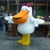 Wysokiej jakości prawdziwe zdjęcia luksusowy pelikan kostium maskotki Mascot Cartoon Costume Dorosły rozmiar 186e