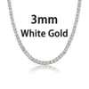 925 Silver Moissanite Armband Iced Out VVS Moissanite 3mm 4mm Tennis Armband Spring Clasp Lab Diamond Tennis Chain Necklace