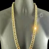 18 k geel G F gouden ketting massief zware 10 mm Xl Miami Cubaanse Curn link ketting 1974