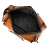 Duffel Bags Vintage Brushed Leather Travel Bag For Men's Cowhide Luggage With Shoe Compartment And Large Capacity Fitness