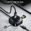 4 i 1 USB Hub 3 0 USB 3.0 Splitter Expander Multi Ports USB 2.0 Docking Station USB Data Transmission Adapter för PC -bärbar dator