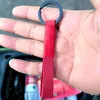 Schlüsselanhänger Retro Echtes Leder Rindsleder Handgemachte Webart Metall Schlüsselanhänger Männer Frauen Autoschlüsselhalter Zubehör Geschenke