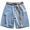 Mäns jeans retro denim shorts vår sommar lösa avslappnade byxor 560 36x30 mens solbränna