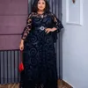 Roupas étnicas Plus Size Vestidos de Festa Africanos para Mulheres Moda Dashiki Ankara Vestidos de Casamento Elegante Turquia Muçulmana Chiffon Maxi Vestido 231013