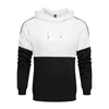 Sweat à capuche pour homme, pull de sport, Patchwork, coupe ample, veste avec cordon de serrage, collection automne et hiver 2024