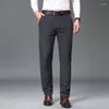 Męskie spodnie jesień cienki biznes swobodny rozciągliwy szczupły jogger klasyczny czarny szary granatowe spodnie menu moda wielka rozmiar 29-40