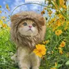 Kat kostuums fancy kostuum huisdier kleding pet leuke pruik leeuw manen cosplay kitten kleine hond hoed met oren grappige feestartikelen