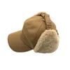 Visors Winter Thick Outdoor Earflap Warm Hat Autumn Plush Thicken Hats Bycling Windproof For Woman Trend Cap