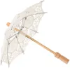 Paraplyer spetsar paraply parasol brud dance prop bröllop festdekor