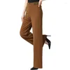 Stadiumkleding Effen Kleur Ballroom Dans Standaard Broek Straat Latin Kleding Vrouwen Hoge Taille Wals 2023 Lijn Klassieke Moderne Broek