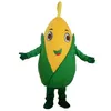 2018 Högkvalitativ frukt och grönsaker Corn Mascot Costume roll Spela tecknad kläder Vuxenstorlek Högkvalitativ kläder SH259K