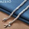 Kettingen ALIZERO 925 Sterling Zilveren Ketting 24K Gouden Kraanketting Voor Mannen Vrouwen Hoogwaardige Fijne Sieraden Mode Bruiloft Feestcadeau