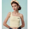 Women's Tanks Outfit Exposed Waist Outer Wear Base Shirt South Korea Sexy Slim-fitting Vest Chain Slim-fit Sling Short Halter Tops