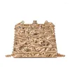 Torby wieczorowe złoto Kolor damski PVC Box Bag Fashion Ball Metal łańcuch na ramię Messenger Srebrna torebka akrylowa