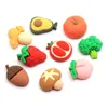 Decorative Flowers 20/50pcs Resin Miniature Fruits Vegetables Artificial Simulation Dollhouse Accessories Making Diy Charms