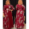 Ethnic Clothing African Maxi Dresses For Women Plus Size Evening Party Long Dress Africa Clothing Elegant Kaftan Muslim Chiffon Dress 231013