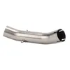 Mid Link Pipe Glossy Surface Stainless Steel Exhaust Middle Connector Hydroforming Tapered Tube For Modification
