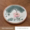 Filiżanki spodki ręcznie malowane retro ge piescy herbata pęknięta glazura ceramiczne zestawy bambusowe czapki i degustacja