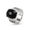 Ring Black New Collection Vintage Zircon Fashion Ring Ladies Memorial Day Gift253Q