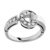 Bague de fiançailles de mariage en diamant classique pour femmes, plaqué or 18 carats, argent 925 pour hommes, WomenGirl Valentine's M234T