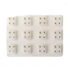 Stud Earrings 12 Pairs Cryatal For Women Girls Sensitive Ears Cartilage Earring Jewelry