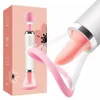 Massager Sex Toy handheld Women Masturbation Toys Adult Female Vibrator Licking Tongue Nipple Clit Stimulator Sucking Pump4531520