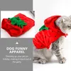 Costumi per gatti 1 pezzo Costume da vacanza per animali domestici Abbigliamento alla fragola Abbigliamento per cani di Halloween