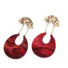 Dangle Earrings 2023 Joyas Quality Acrylic Geometric Moon Boat Wholesale Temperament High Retro Simple Aesthetic For Women