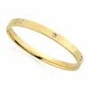 модный дизайнерский браслет из нержавеющей стали, ювелирный браслет для мужчин и женщин, высококачественный бриллиантовый браслет с буквами, золотые браслеты 238J