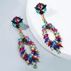 New Vintage Crystal Drop Earrings For Women Fashion Jewelry Geometric Leaf Statement Long Earings Accesorios Mujer Aretes252I