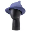 BeanieSkull Caps Women Girls Halloween Peaked Cap Purple Satin Witch Cosplay Hat Party Costume Accessory 231013