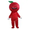 Costume da mascotte mela rossa ad alte prestazioni Vestito da festa di Halloween di alta qualità Vestito da personaggio dei cartoni animati Vestito da carnevale unisex