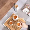 Zestawy herbaciarskie ceramiczne chińskie zestaw herbaty luksusowy nowoczesny porcelanowy prezent na ceremonię podróży juego de te produkty gospodarstwa domowego 50