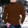 Maglioni da uomo Casual solido autunno pullover lavorato a maglia abbigliamento inverno moda manica lunga dolcevita maglione maglione felpe lavorate a maglia