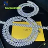 8mm 10mm hip hop ketting mode stijl s925 vvs moissanite iced out sieraden moissanite diamant cubaanse link chain