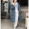 Frauen Unten Plus Größe Lose Übergroßen Mantel Lange Baumwolle Gefütterte Winter Jacke Frauen 2023 Femme Verdicken Warme Puffer Parkas