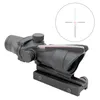Tactical ACOG Fiber Scope Red Illuminated Crosshair Reticle 4x32 Real Fiber Sight Hunting Riflescope 4x Magnifier Optical Sight