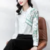 Luksusowa designerska koszula Kobieta z długim rękawem graficzne bluzki jesień zima moda wybiegu swobodna wszechstronna koszula plus rozmiar 2023 biuro damskie lapy guziki