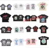 Hellstar T-shirt Rappe Hommes Femmes Tshirt Rappeur Wash Gris Heavy Craft Unisexe À Manches Courtes Top High Street Mode Rétro Hell T-shirt Femme Designers Tees Taille S-xl hg4