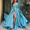 Casual Dresses High Quality 2021 Woman Evening Dress For Wedding Sexy V-Neck Long Lace Trailing Party Plus Size Women Vestidos234W