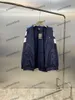 Xinxinbuy Men Designer Coat Jacket Windbreak Plansed Paris Letter Pattern Long Sleeves Women Gray Black Blue S-2XL