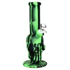 Colorido fumar silicona Hookah Bong Pipes Kit Escritorio Cráneo Estilo Bubbler Hierba Tabaco Mango de vidrio Embudo Filtro Tazón Plataformas petroleras Pipa de agua Titular de cigarrillo DHL