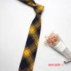 Bow Ties Cotton Plaid Tie College Student Casual